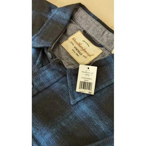 NWT Weatherproof Vintage Men's Unlined Shirt Jacket Navy Size M (MSRP $80) - Picture 4 of 8